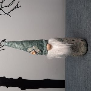 Handmade Whimsical Gnome Sage Green Flower Hat Whimsy Fun Cute Collector Gift